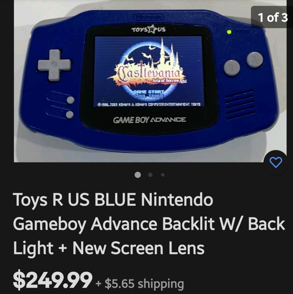 **RARE** TOYS R US Nintendo Gameboy Advance